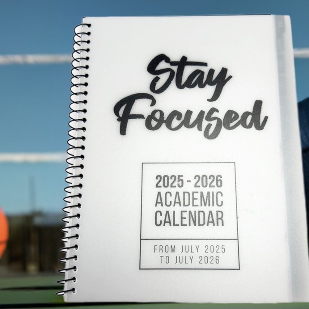 Clearance sale! 25-26 WHITE Academic Calendar w/todo list 7a-7pm